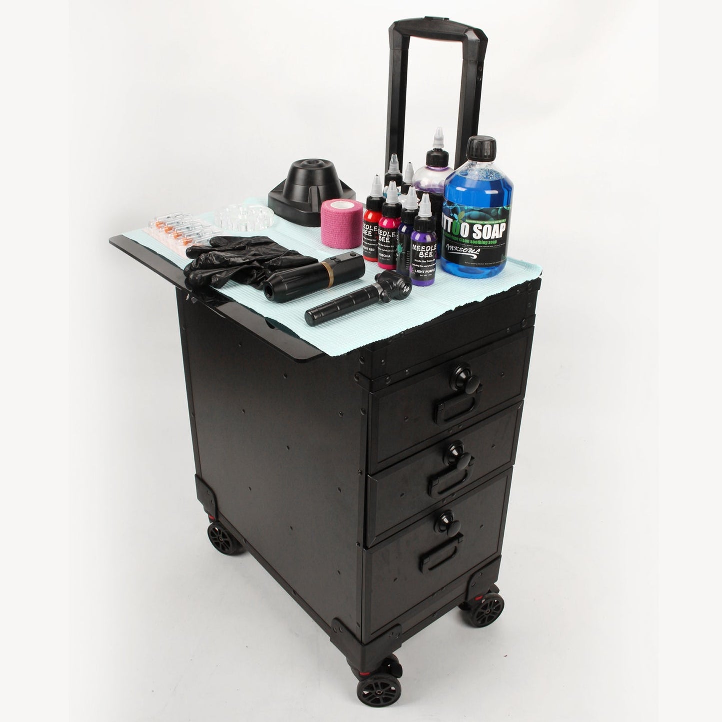Multifunctional TATTOO Suitcase-G500(2024 new anti drop model, same video design)