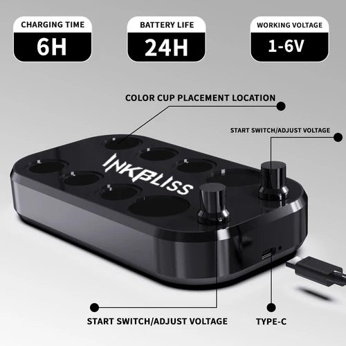 TATTOO INK CUP MIXER 8 sites Aluminum alloy frame