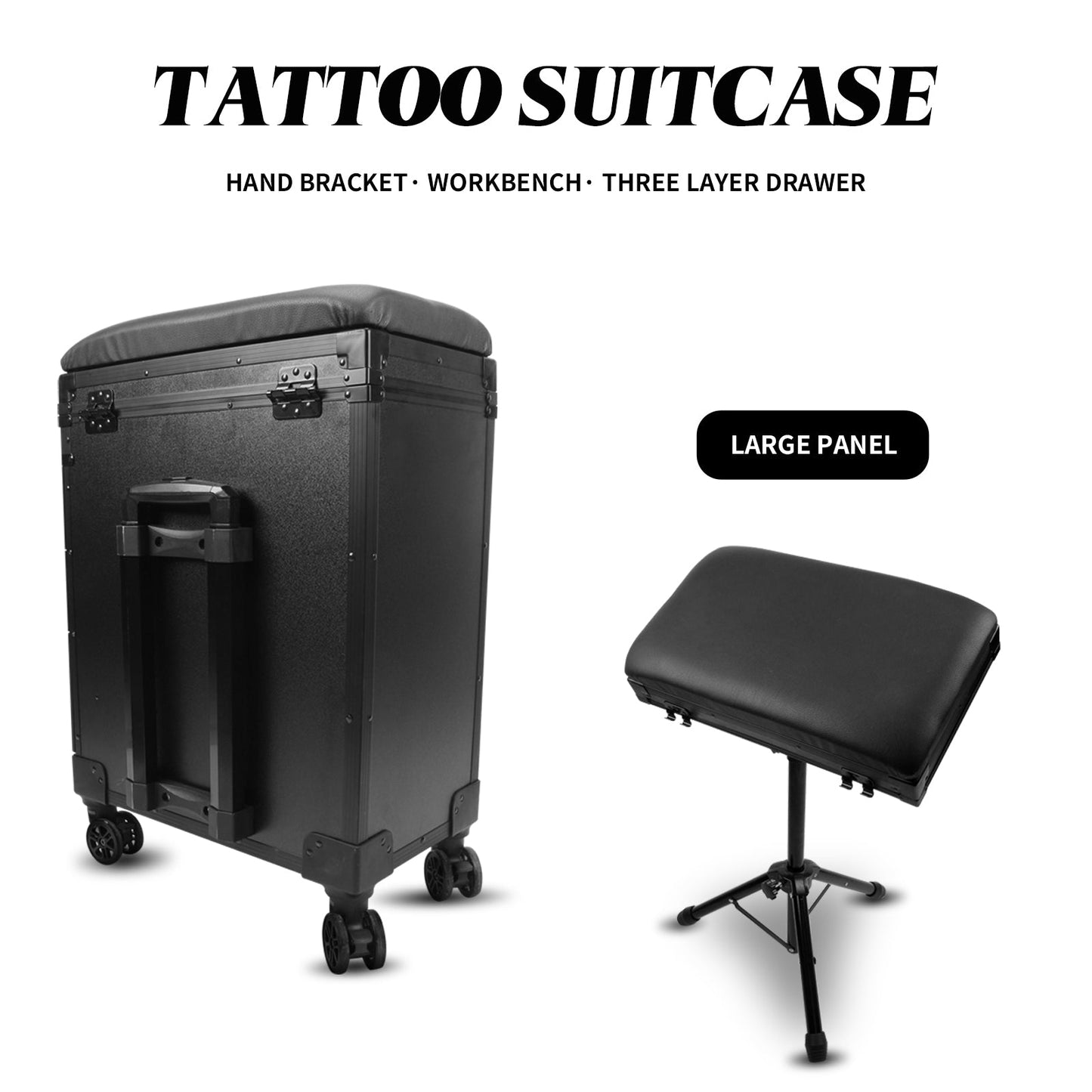 Multifunctional TATTOO Suitcase-G500(2024 new anti drop model, same video design)