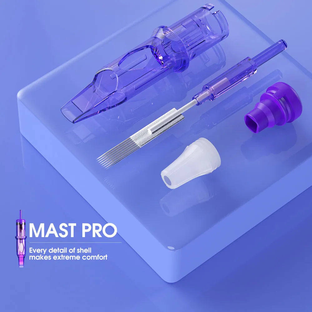 Mast Pro Tattoo Cartridges Needles 0.30MM/0.35MM Magnum – Box of 20Pcs