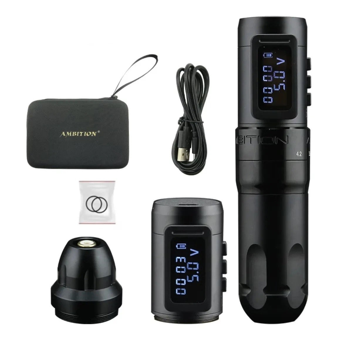 Ambition MARS-U Wireless Tattoo Machine with Adjustable Stroke
