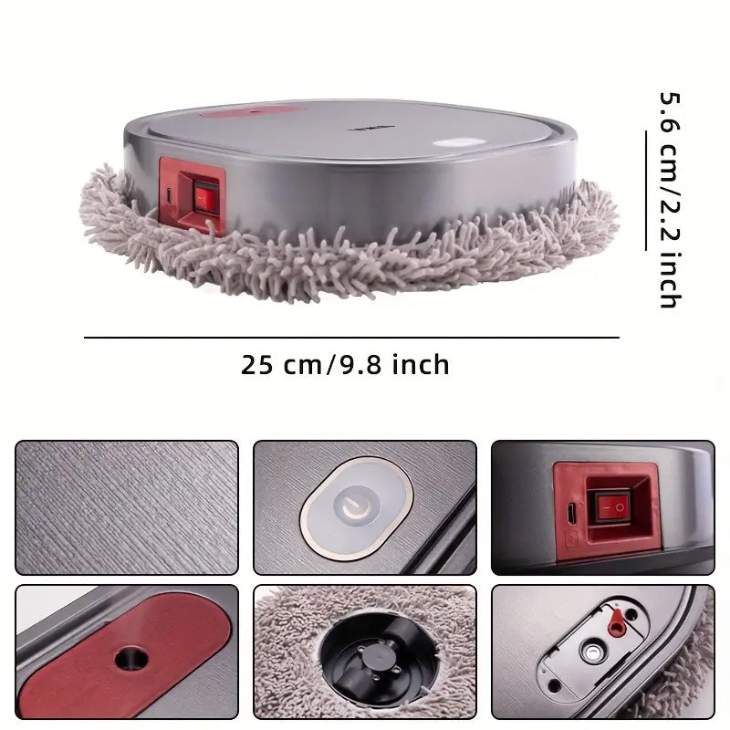3In1 Household Automatic Spray Mop Robot Commercial Cleaning Robots Floor Scrubber Electric Professionnel Smart Mopping Machine Without adapter plug