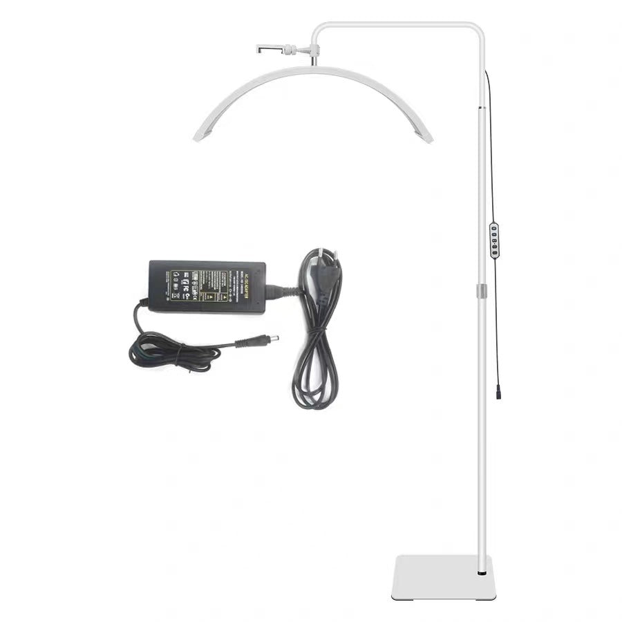 Tattoo Estheticians Pmu Eyelash LED Floor Light, moon Lamp with phone holder
