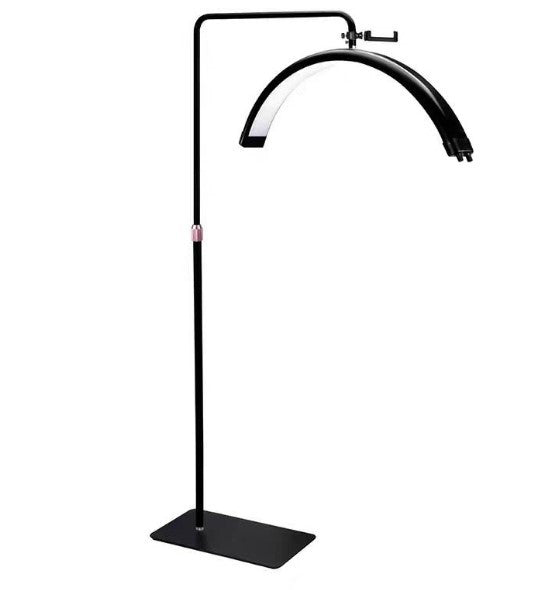 Tattoo Estheticians Pmu Eyelash LED Floor Light, moon Lamp with phone holder